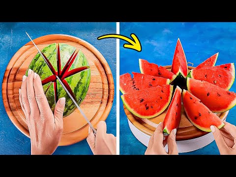 Cómo Pelar y Cortar Frutas y Verduras Como un Profesional || Ideas de Cocina que Facilitarán tu Vida
