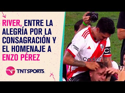 Con un reconocimiento a Enzo #Perez, #River festejó la obtención del #TrofeoDeCampeones Con un reconocimiento a Enzo #Perez, #River festejó la obtención del #TrofeoDeCampeones