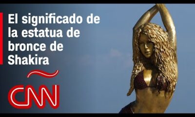 Develan estatua de Shakira en Barranquilla. Así lo celebró la cantante