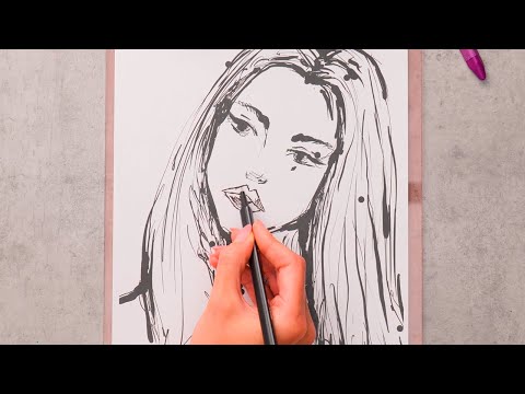 Dibujo hecho en 1 minuto vs. 1 hora 🎨 #shorts