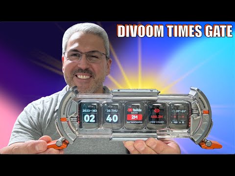 DIVOOM Times Gate Pantalla informativa Pixel Art, El producto futurista con 5 pantallas en LCD