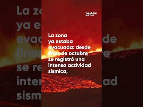 Islandia: un volcán en erupción abrió una grieta de 3 kilómetros Islandia: un volcán en erupción abrió una grieta de 3 kilómetros