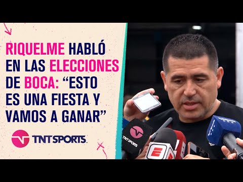 Juan Román #Riquelme habló durante las elecciones de #Boca: “Esto es una fiesta y vamos a ganar” Juan Román #Riquelme habló durante las elecciones de #Boca: “Esto es una fiesta y vamos a ganar”