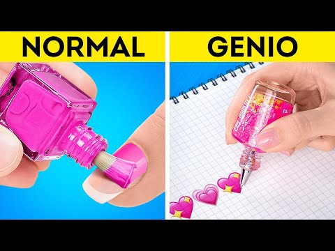 LOS MEJORES TRUCOS PARA LA ESCUELA || MANUALIDADES ESCOLARES DIVERTIDAS #SHORTS