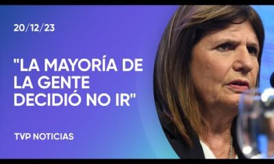 Patricia Bullrich, tras la marcha hacia Plaza de Mayo: “Las cosas han cambiado”