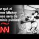 ¿Por qué el primer Mickey Mouse será de dominio público?