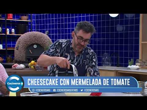 RECETA DE CHEESECAKE CON MERMELADA DE TOMATE RECETA DE CHEESECAKE CON MERMELADA DE TOMATE