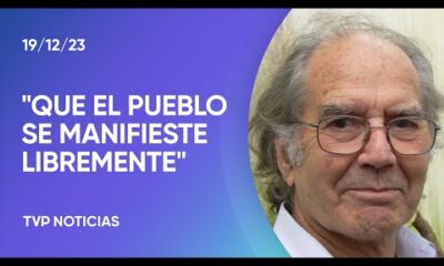 Rechazan el protocolo antipiquetes: “Que no haya amenazas del Gobierno””, dijo PÃ©rez Esquivel