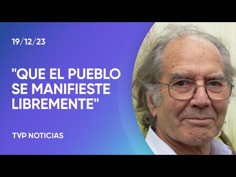 Rechazan el protocolo antipiquetes: «Que no haya amenazas del Gobierno»», dijo PÃ©rez Esquivel