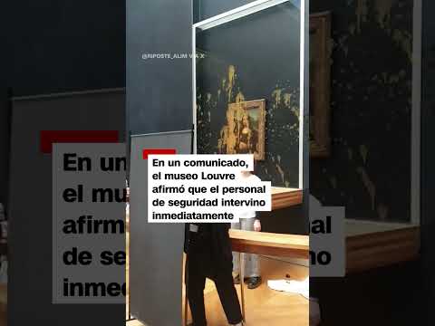 Ambientalistas atacan con sopa a la Mona Lisa #monalisa #louvremuseum
