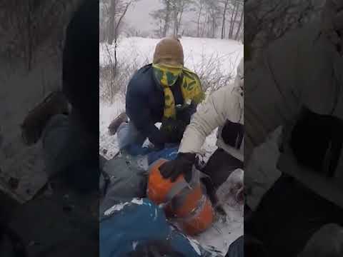 Así rescataron a cuatro estudiantes varados en una montaña en plena tormenta invernal