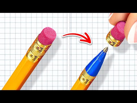 Creativos Trucos y Manualidades Escolares para Eliminar el Aburrimiento y Encender Tus Días ✨🎒