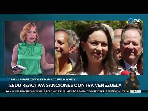 EEUU reactiva sanciones contra Venezuela EEUU reactiva sanciones contra Venezuela