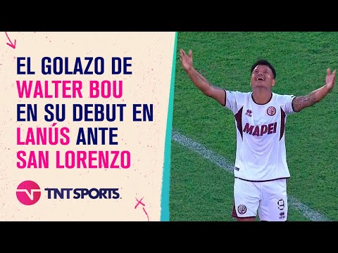 El golazo de Walter #Bou en su debut en #Lanús ante #SanLorenzo