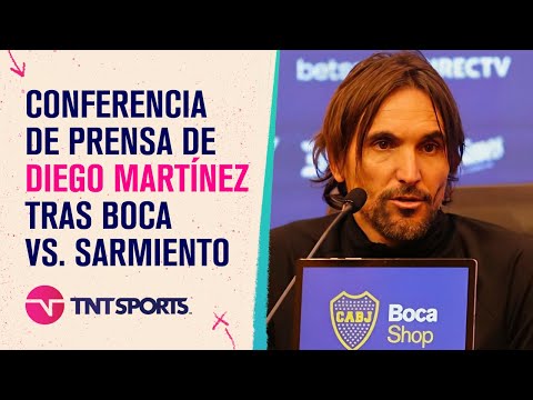 EN VIVO: Diego Martínez habla en conferencia de prensa tras Boca vs. Sarmiento