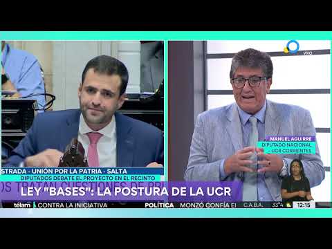 Ley de Bases: entrevista al diputado Manuel Aguirre (UCR-Corrientes) Ley de Bases: entrevista al diputado Manuel Aguirre (UCR-Corrientes)