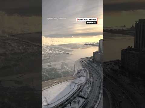 Mira las imágenes del lago Michigan congelado Mira las imágenes del lago Michigan congelado