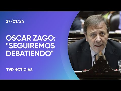 Oscar Zago confÃ­a en que la Ley Bases “sea aprobada por mayorÃ­a” el martes