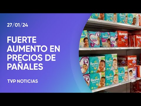PaÃ±ales: aumentos en un producto clave