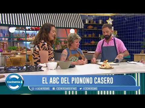 RECETA DE PIONONO CON HELADO Y GARRAPIÑADA