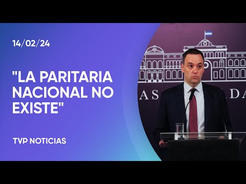 Adorni: los docentes “dependen de cada provincia y de la ciudad de Buenos Aires” Adorni: los docentes “dependen de cada provincia y de la ciudad de Buenos Aires”