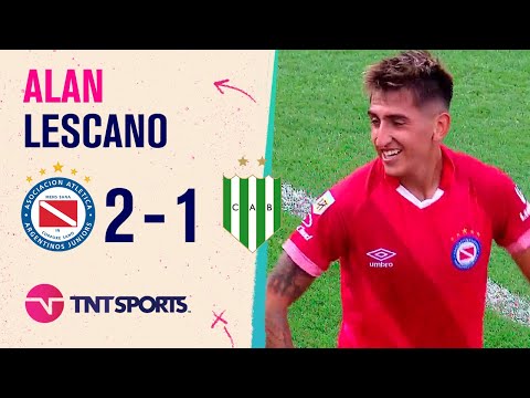 Alan Lescano hizo de cabeza el gol del 2 a 1 de Argentinos sobre Banfield Alan Lescano hizo de cabeza el gol del 2 a 1 de Argentinos sobre Banfield