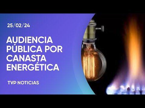 Audiencia pÃºblica por la canasta bÃ¡sica energÃ©tica