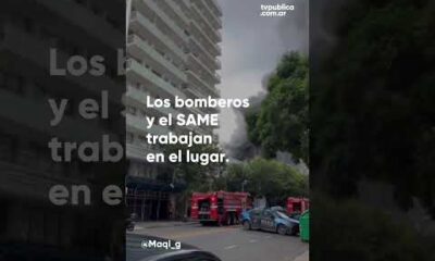 Bomberos combaten un incendio en una subestaciÃ³n de Edesur en Caballito