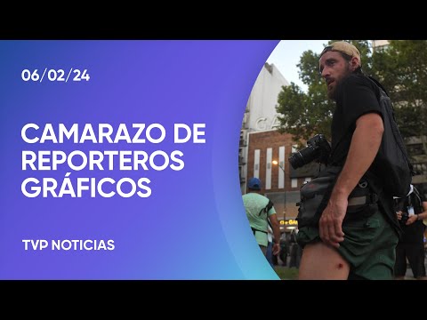 “Camarazo” de Argra y SiPreBA para repudiar la represión a la prensa “Camarazo” de Argra y SiPreBA para repudiar la represión a la prensa