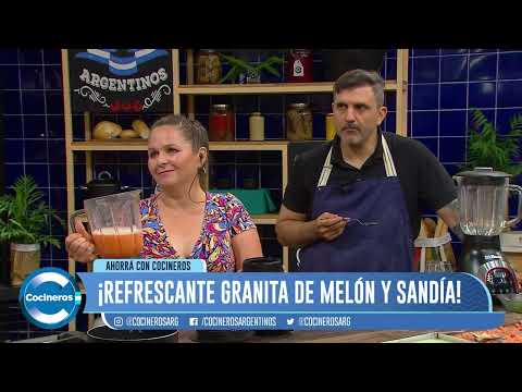 CÓMO SE HACE UNA GRANITA DE MELÓN Y SANDÍA CÓMO SE HACE UNA GRANITA DE MELÓN Y SANDÍA
