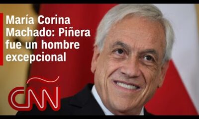 Corina Machado habló con Piñera poco antes de su muerte y dice que fue un hombre “excepcional”