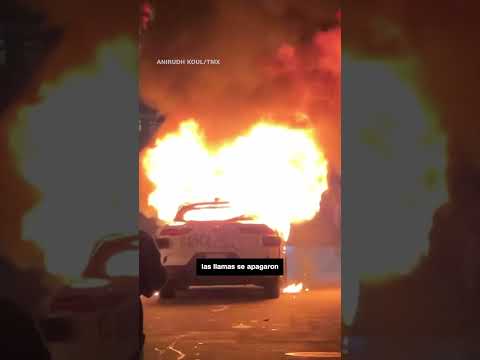 Destruyen vehículo autónomo en San Francisco Destruyen vehículo autónomo en San Francisco