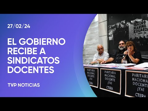 El Gobierno recibe a sindicatos docentes y ministros provinciales El Gobierno recibe a sindicatos docentes y ministros provinciales