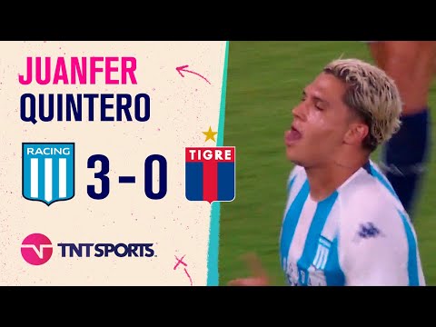 El gol de #JuanferQuintero para la goleada de #Racing ante #Tigre El gol de #JuanferQuintero para la goleada de #Racing ante #Tigre