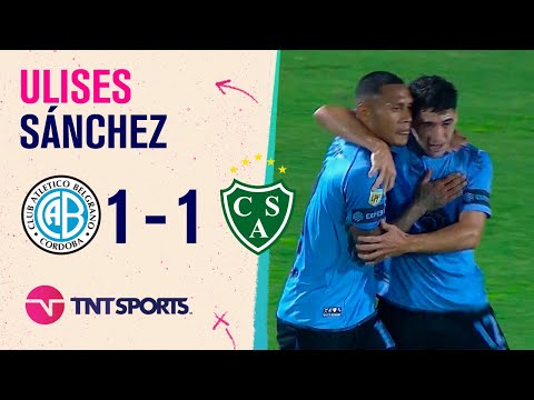 El gol del empate de Sánchez entre Belgrano y Sarmiento El gol del empate de Sánchez entre Belgrano y Sarmiento
