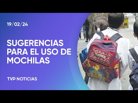 El peso de la mochila, un problema recurrente para los alumnos