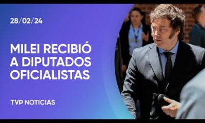 En Casa Rosada, Milei recibiÃ³ a diputados oficialistas