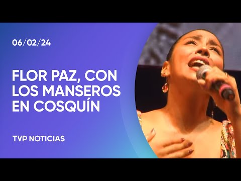 Flor Paz, junto a Los Manseros Santiagueños en CosquÃn Flor Paz, junto a Los Manseros Santiagueños en CosquÃn