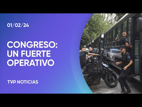 Fuerte operativo de seguridad en el Congreso Nacional Fuerte operativo de seguridad en el Congreso Nacional
