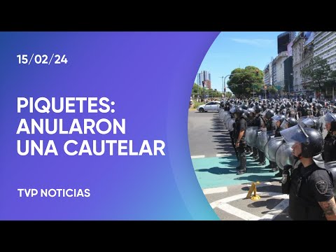 La Cámara Federal porteña anuló la cautelar contra el protocolo antipiquete La Cámara Federal porteña anuló la cautelar contra el protocolo antipiquete