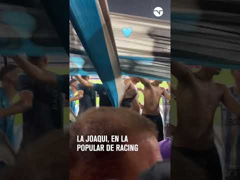 LA JOAQUI, alentando junto a la Guardia Imperial de RACING