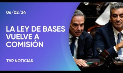 La Ley de Bases vuelve a comisiones por propuesta del oficialismo