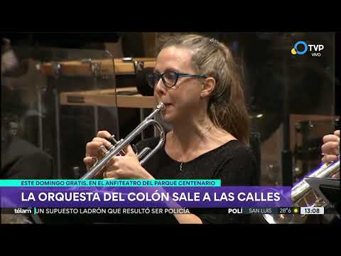 La orquesta del Colón en el Parque Centenario La orquesta del Colón en el Parque Centenario