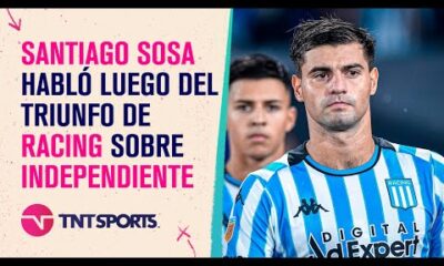 La palabra de Santiago Sosa luego del triunfo de #Racing ante #Independiente