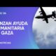 Lanzan ayuda humanitaria desde el aire a la Franja de Gaza