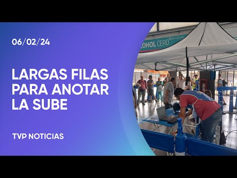 Largas filas para registrar la tarjeta SUBE Largas filas para registrar la tarjeta SUBE