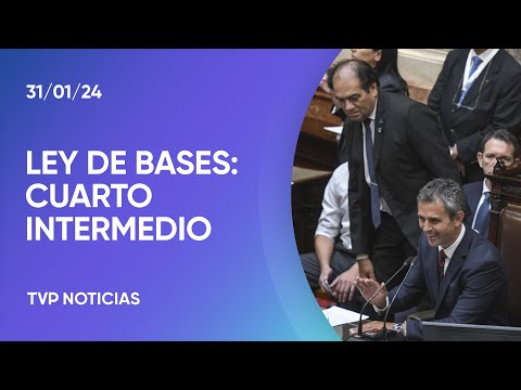 Ley de Bases: Diputados votÃ³ cuarto intermedio hasta las 12 de este jueves