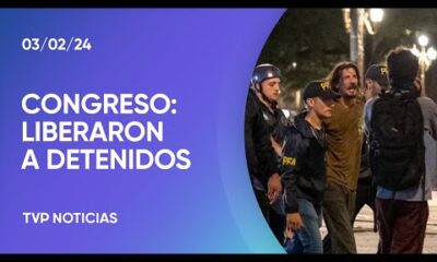 Liberaron a todos los detenidos frente al Congreso