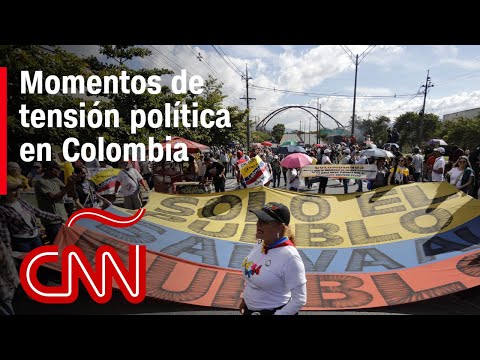 Manifestaciones y tensa situación política en Colombia