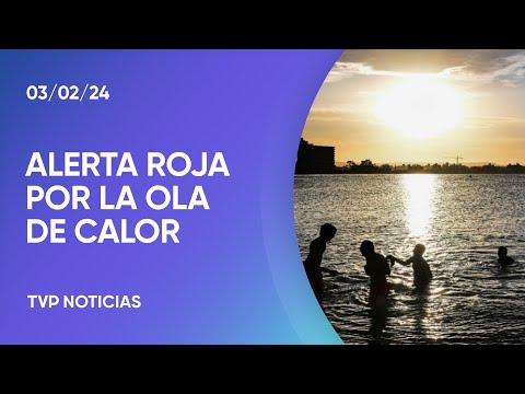 Ola de calor: alerta roja en gran parte del paÃs Ola de calor: alerta roja en gran parte del paÃs